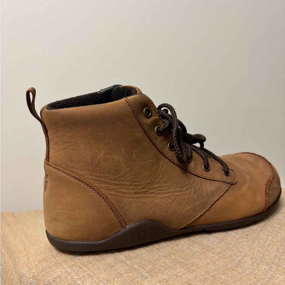 Xero Shoes Denver Leather Barefoot Boots Brown Tan Men’s 10.5 Mint! - Picture 5 of 12
